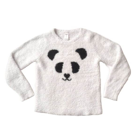 OshKosh B'gosh Girl's Fuzzy Panda Sweater - Size 8 (Junior) - Picture 1 of 4